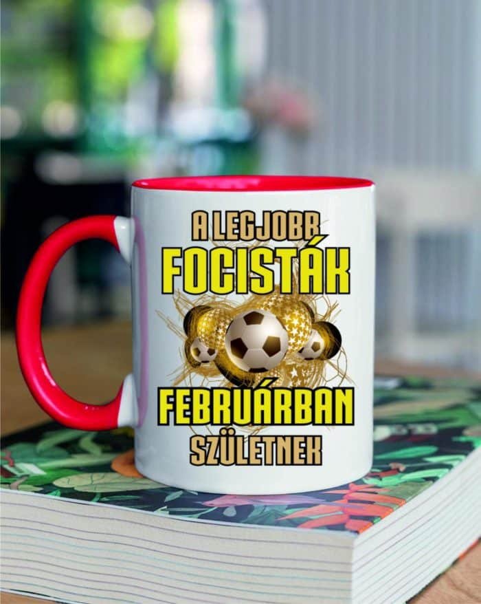 A legjobb focisták februárban születnek bögre