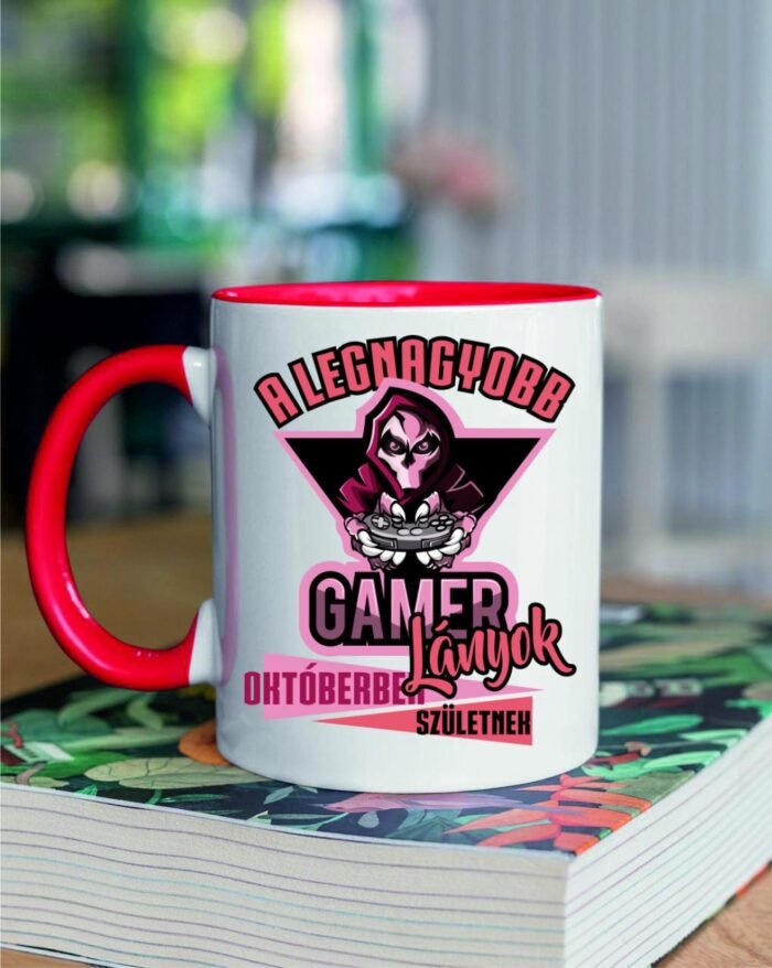 A legnagyobb gamer lányok októberben születnek születésnap bögre