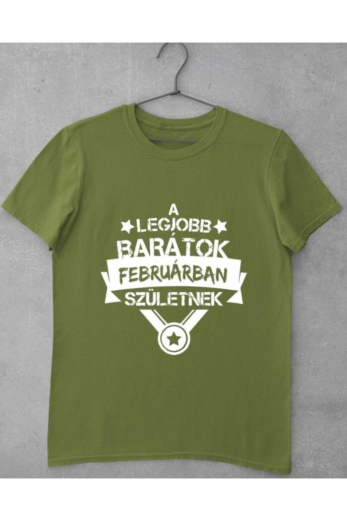 Legjobb barátok februárban születnek férfi póló