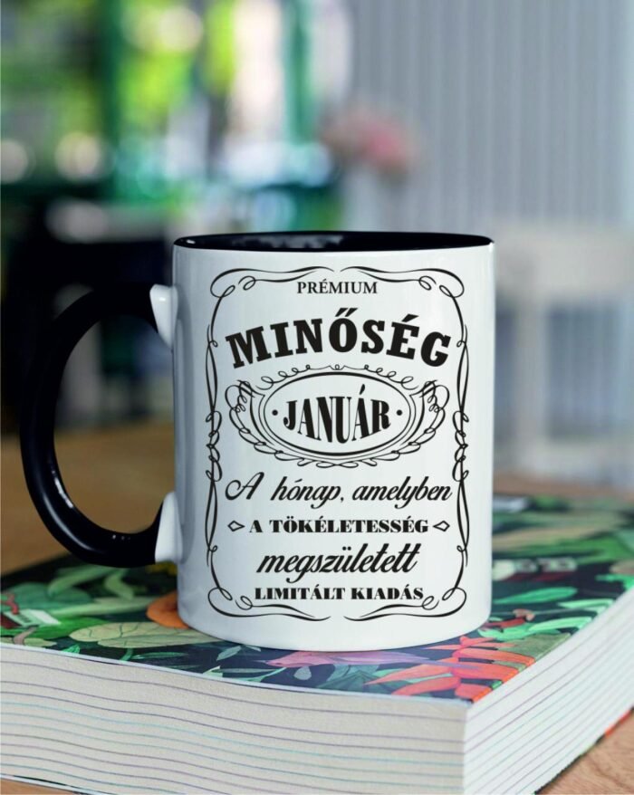 Prémium minőség január jack daniels bögre