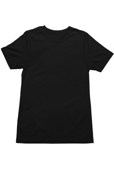 Alapkép üres fekete férfi póló mintageneráláshoz.