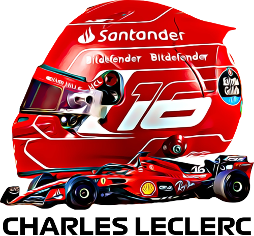 Charles Leclerc formula 1 férfi póló