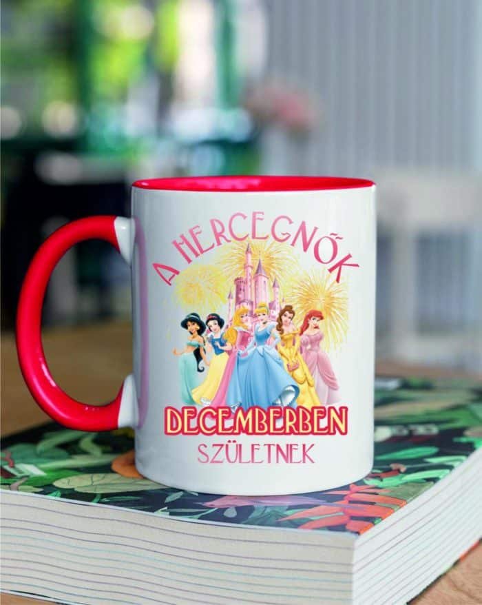 A hercegnők decemberben születnek bögre