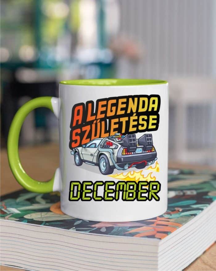 A legenda születése december delorean vissza a jövőbe bögre