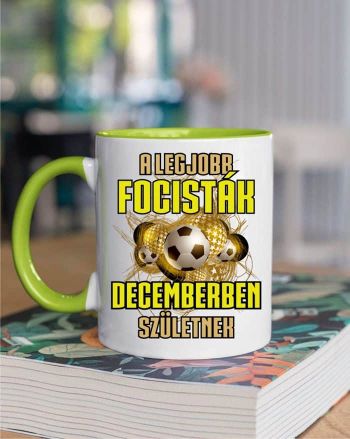A legjobb focisták decemberben születnek bögre