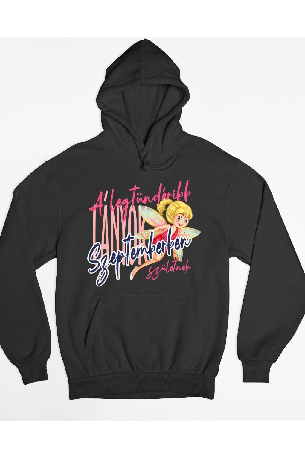 A legtündéribb lányok szeptemberben születnek kapucnis pulóver