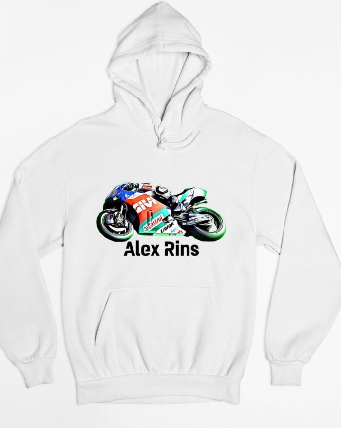 Alex Rins motorversenyző kapucnis pulóver
