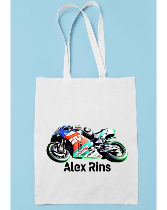 Alex Rins motorversenyző vászontáska