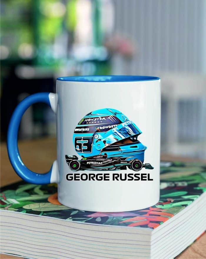 George Russel formula 1 bögre