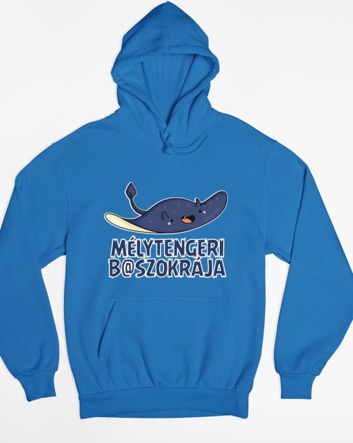 Mélytengeri b@aszokrája kapucnis pulóver