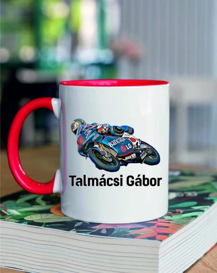 Talmácsi Gábor motorversenyző bögre