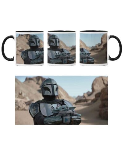 The Mandalorian and baby yoda bögre