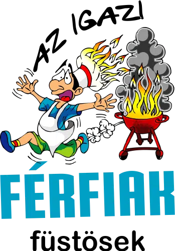 Az igazi férfiak füstösek grill kötény