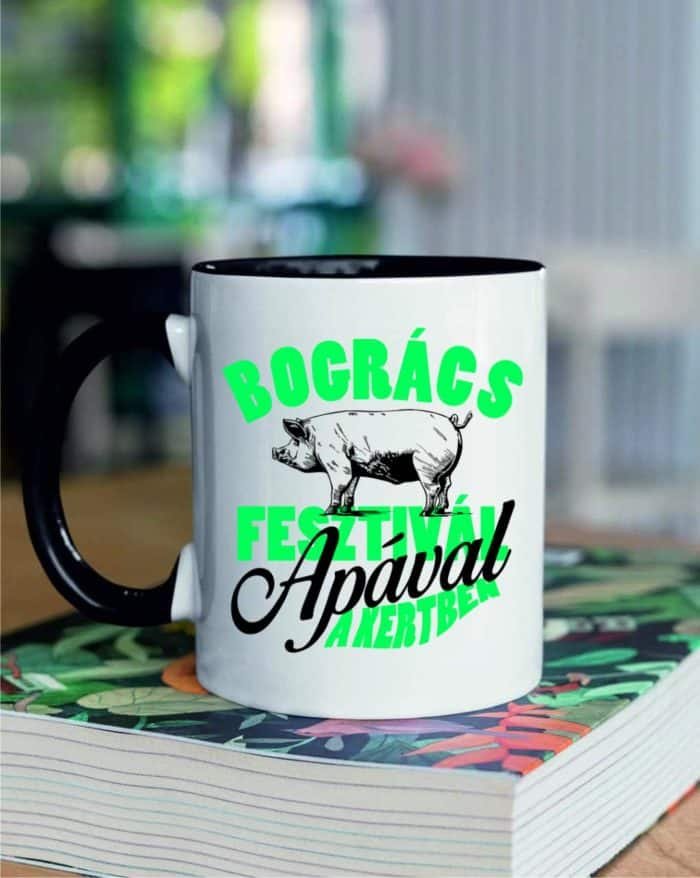 Bogrács fesztivál Apával a kertben bögre