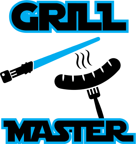 Grill master star wars férfi póló