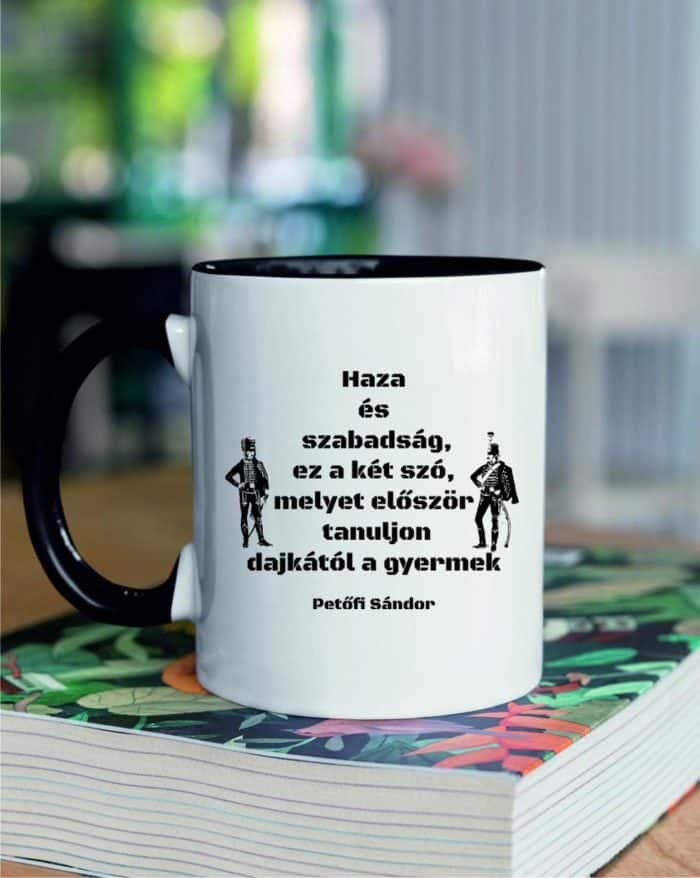 Haza és szabadság... Petőfi Sándor bögre