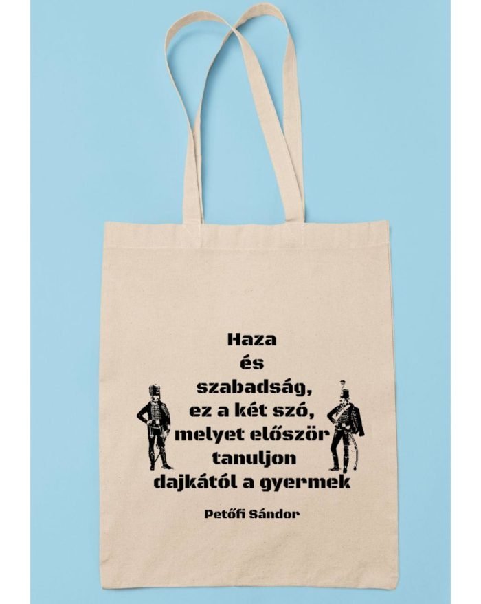 Haza és szabadság Petőfi Sándor vászontáska