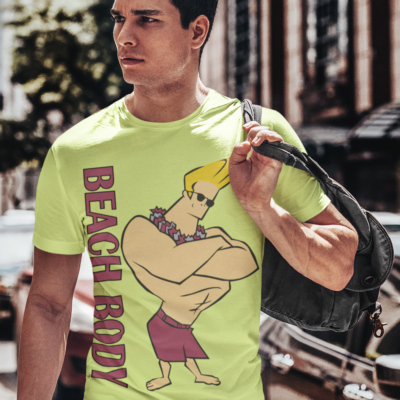 Johnny Bravo férfi pólók