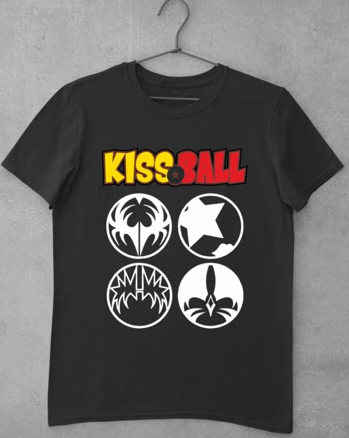 Kiss Ball-fehér férfi póló