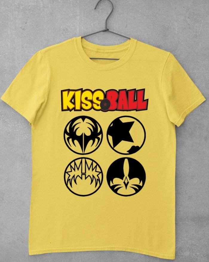 Kiss Ball szimbólumok férfi póló