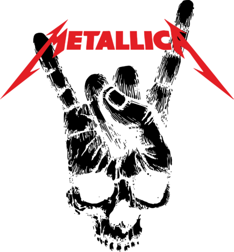 Metallica skull hand fekete bögre