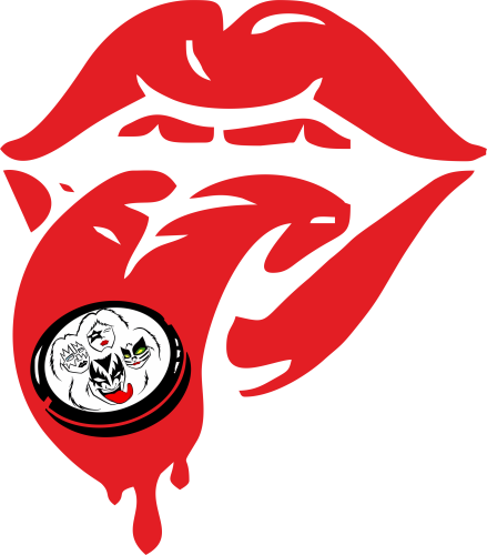 Kiss lips zenekari pulóver