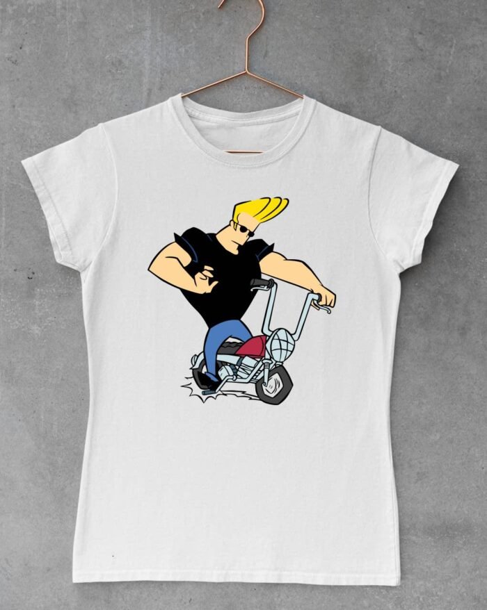 Johnny Bravo motoros női póló
