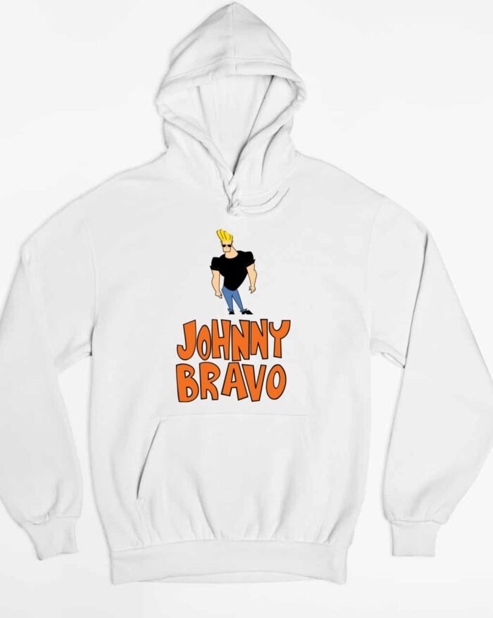 Johnny Bravo rajzfilm logós pulóver