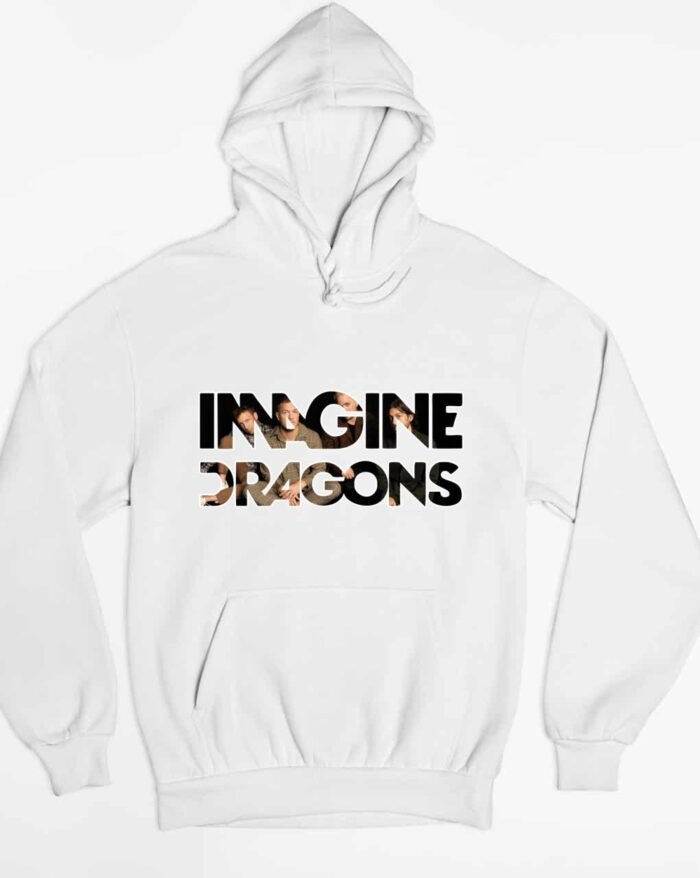 Imagine Dragons színes feliratú pulóver