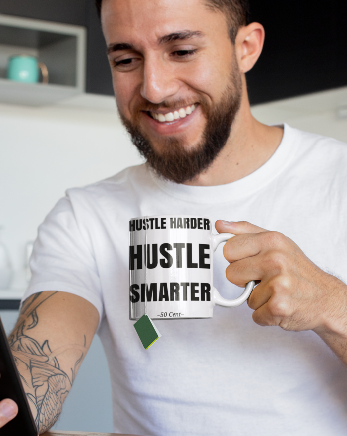 50 cent Hustle harder hustle smarter bögre