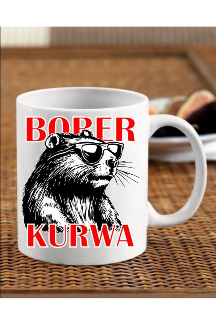 Bober kurwa szemüveges bögre
