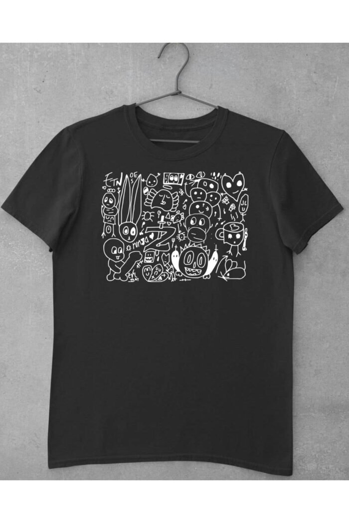 Die Antwoord draw ninja fehér férfi póló