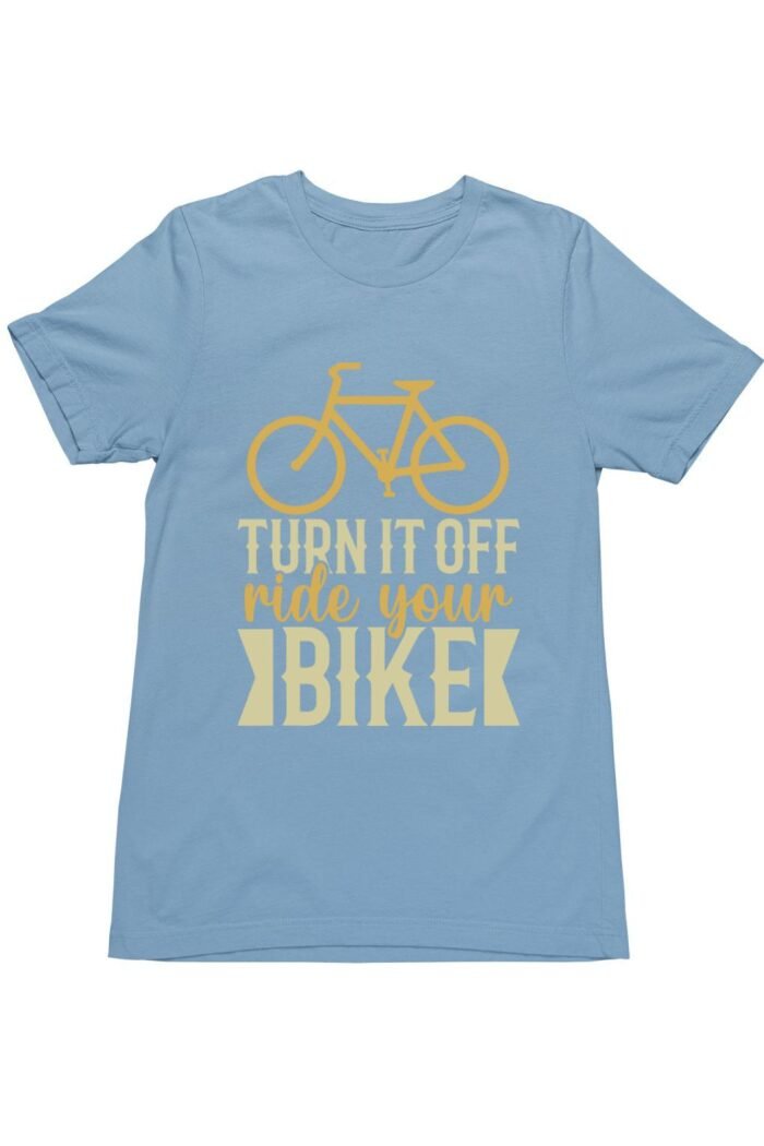 Turn it off bike biciklis férfi póló