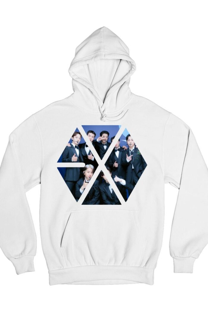 EXO logo tagokkal pulóver