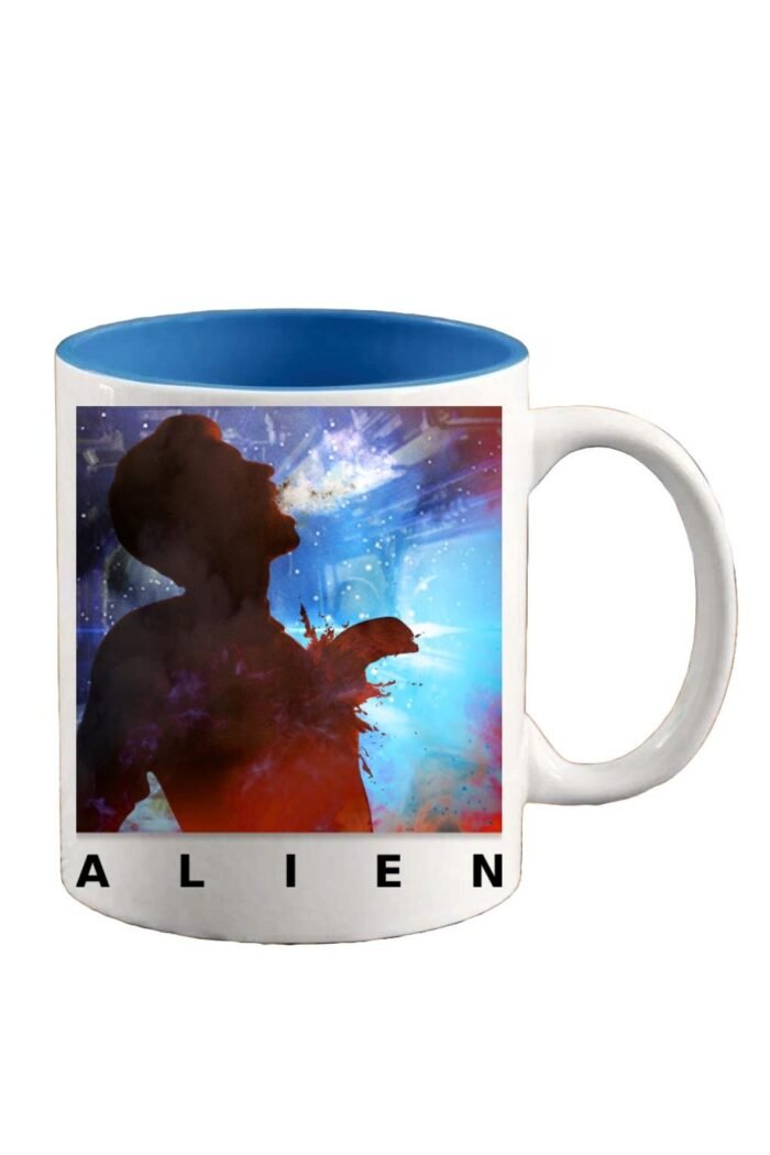 Alien burst out bögre