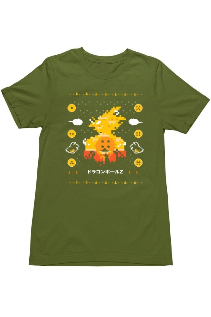 Dragon ball christmas sweater férfi póló