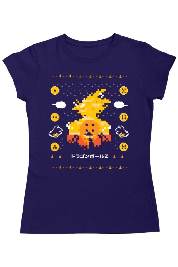 Dragon ball christmas sweater női póló