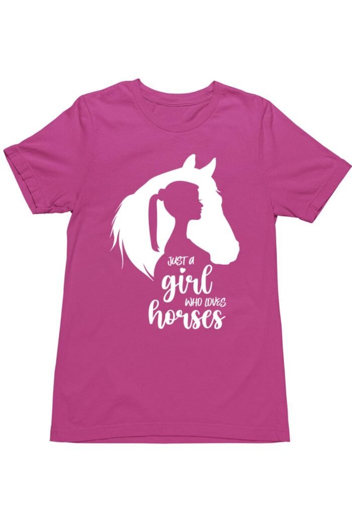 Just a girl who loves horses gyerek póló