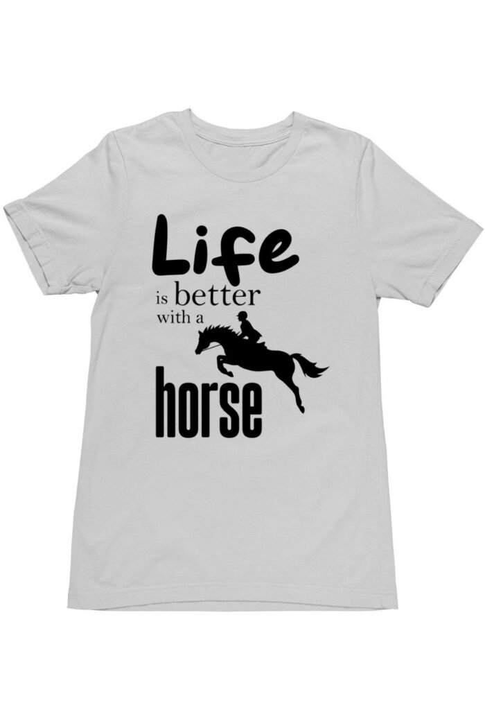 Life is better with a horse gyerek póló