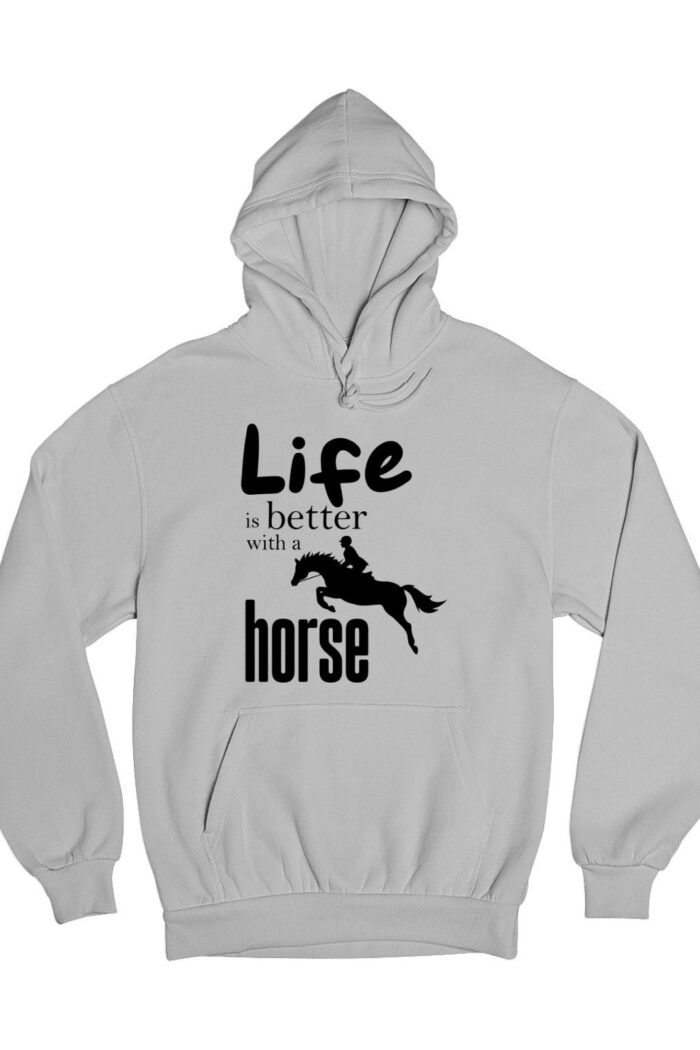 Life is better with a horse pulóver