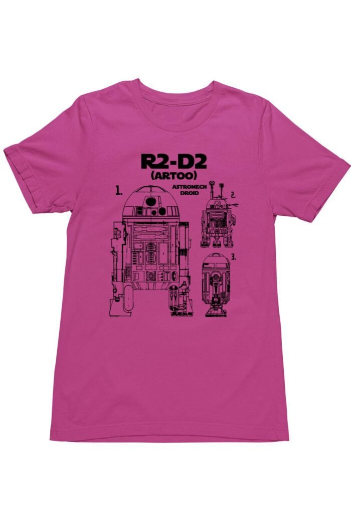 R2-d2 blueprint férfi póló