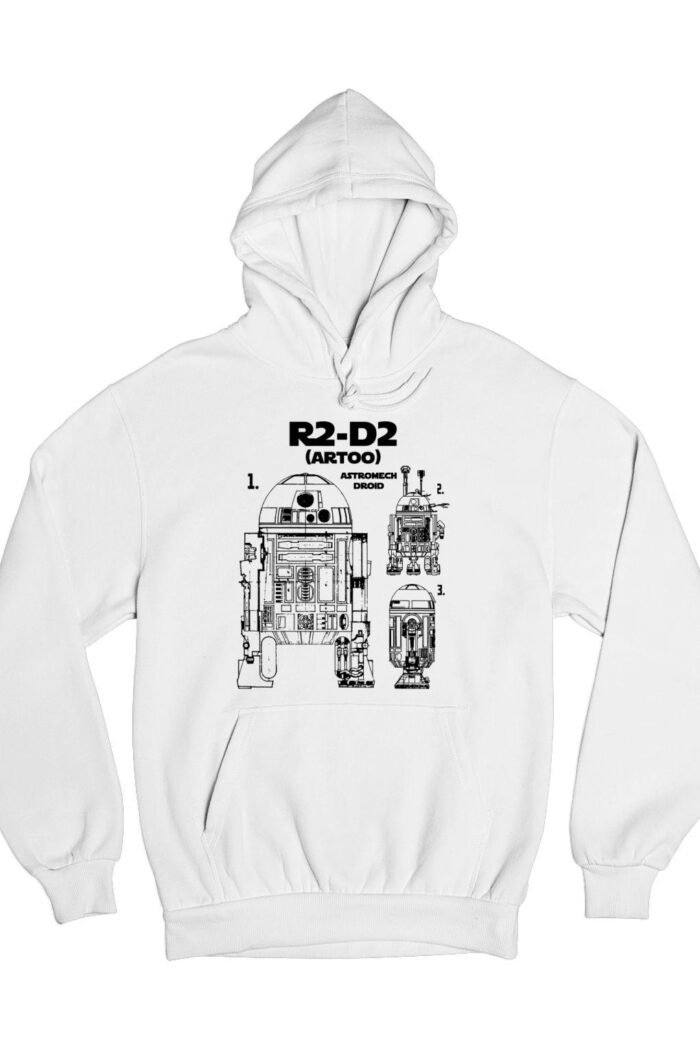 R2-d2 blueprint pulóver