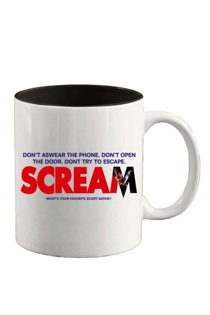 Scream horror felirat bögre