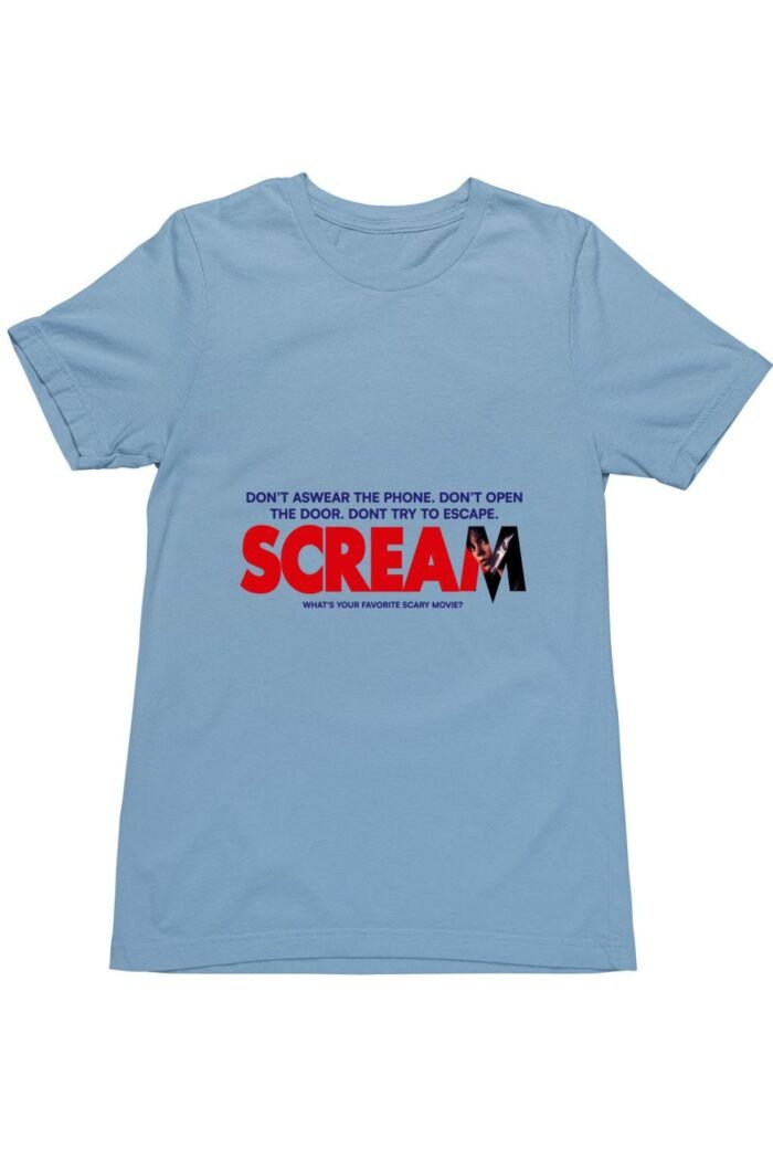 Scream horror felirat férfi póló