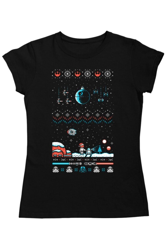 Star wars christmas luke női póló