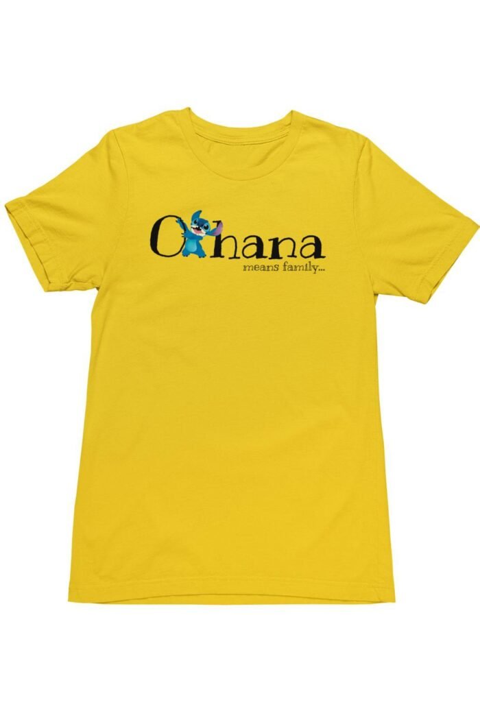 Stitch Ohana means family férfi póló