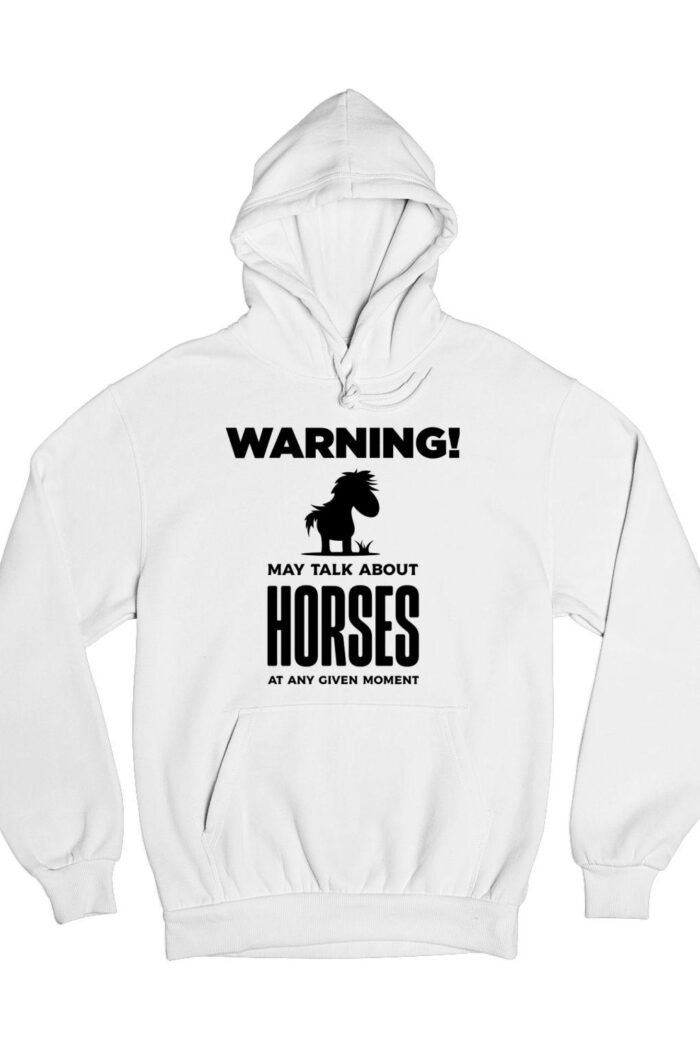 Warning may talk about horses pulóver