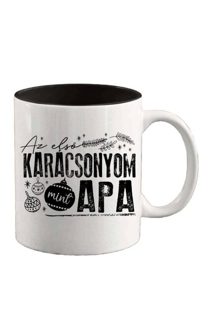 Az első karácsonyom mint apa bögre