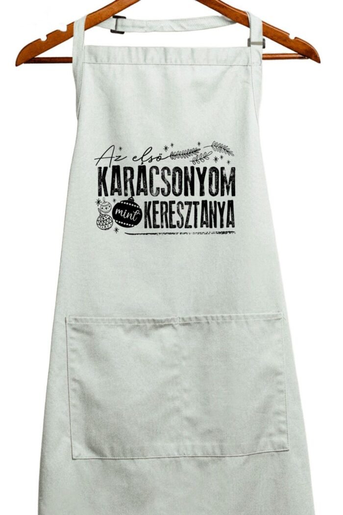 Az első karácsonyom mint keresztanya kötény