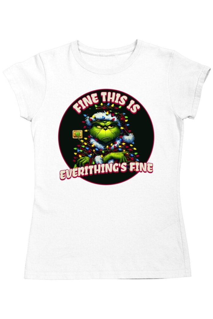 Grinch Fine This is női póló